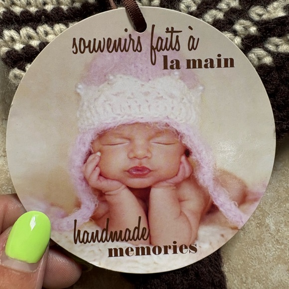 Newborn knit baby hat beanie 0-6 months NWT - Picture 5 of 6